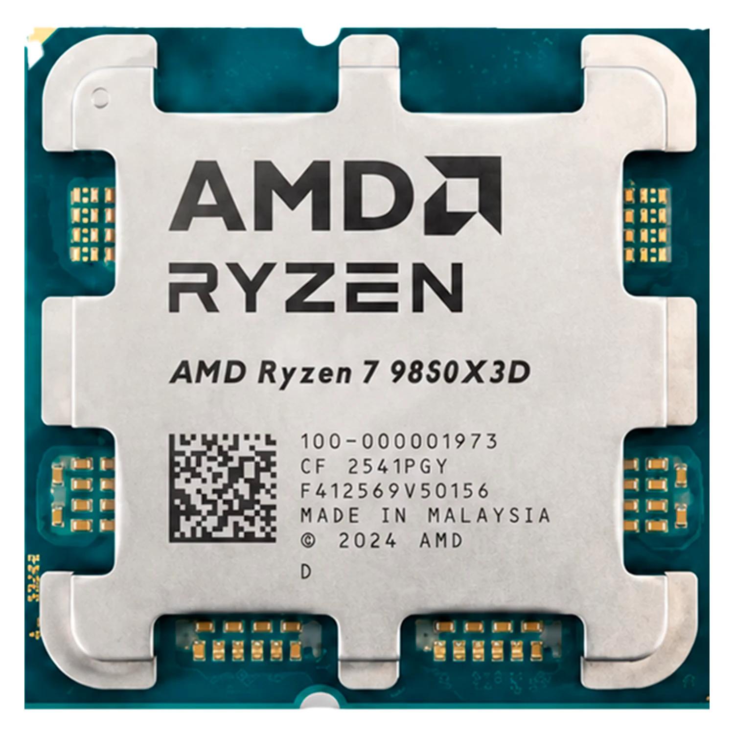 Processador Tray AMD Ryzen 7-9850X3D Socket AM5 8 Core 16 Threads 4.7GHz e 5.6GHz Turbo Cache 104MB