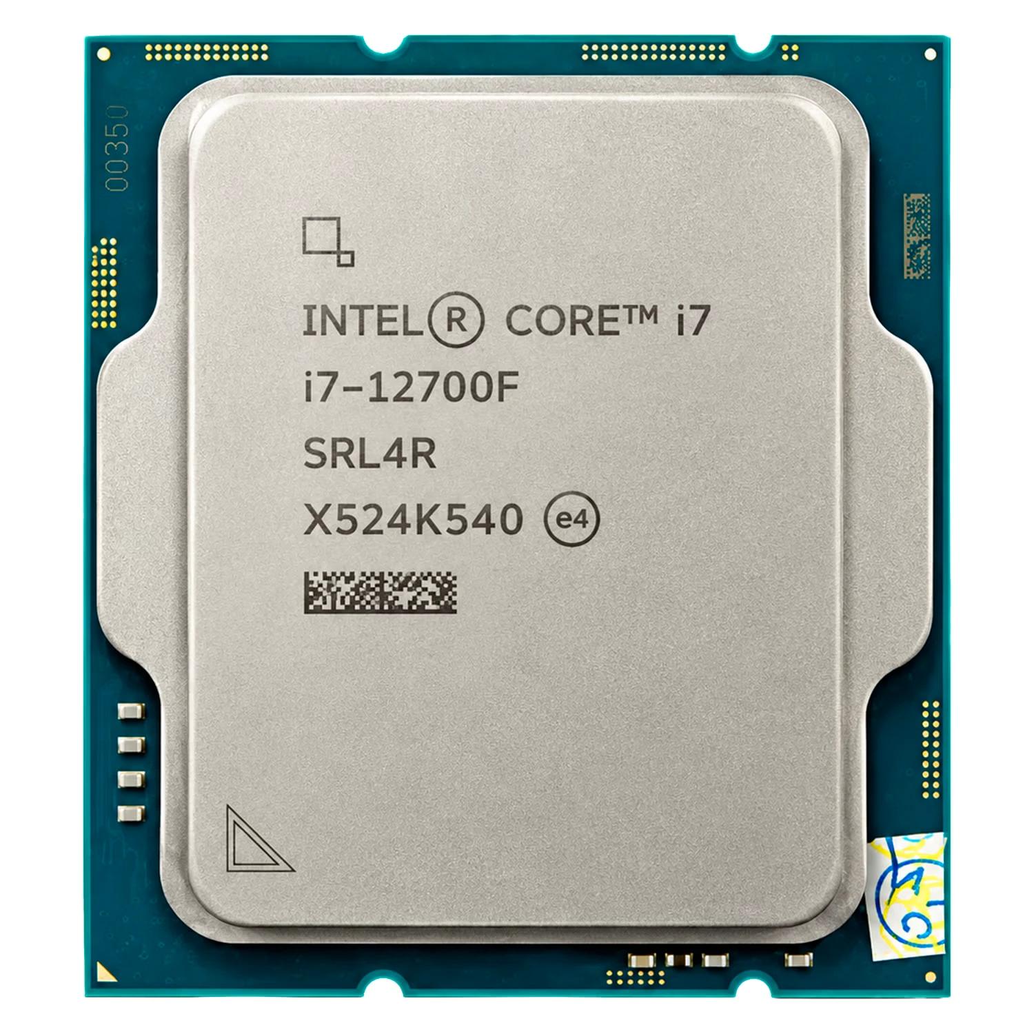 Procesador Tray Intel Core i7-12700F Socket LGA 1700 12 Core 20 Threads 2.1GHz Y 4.9GHz Turbo Cache 25MB