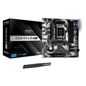 Placa Madre ASRock B760M Pro-A/D4 WiFi DDR4 Socket LGA 1700 Chipset Intel B760 Micro ATX