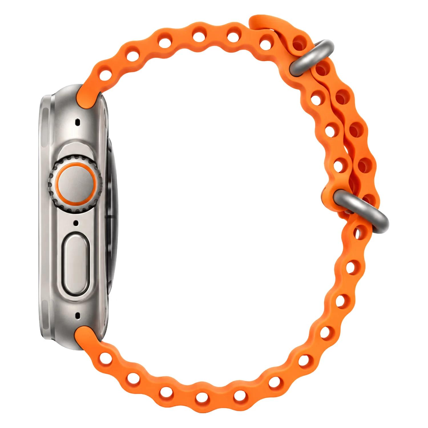 Reloj S8 ULTRA MAX+ SMARTWATCH 49MM SPACE ALUMINUM CASE ORANGE - Imagen 3