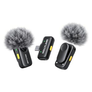Micrófono WIRELESS HOLLYLAND LARK A2 MINI DUO USB-C - SPACE GRAY