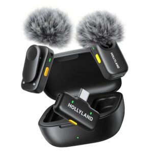 Microfone Lapela Hollyland Lark A2 Duo USB-C para Smartphone Sem Fio - Cinza Espacial - Imagen 2
