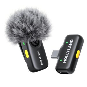 Microfone Lapela Hollyland Lark A2 Duo USB-C para Smartphone Sem Fio - Cinza Espacial - Imagen 3
