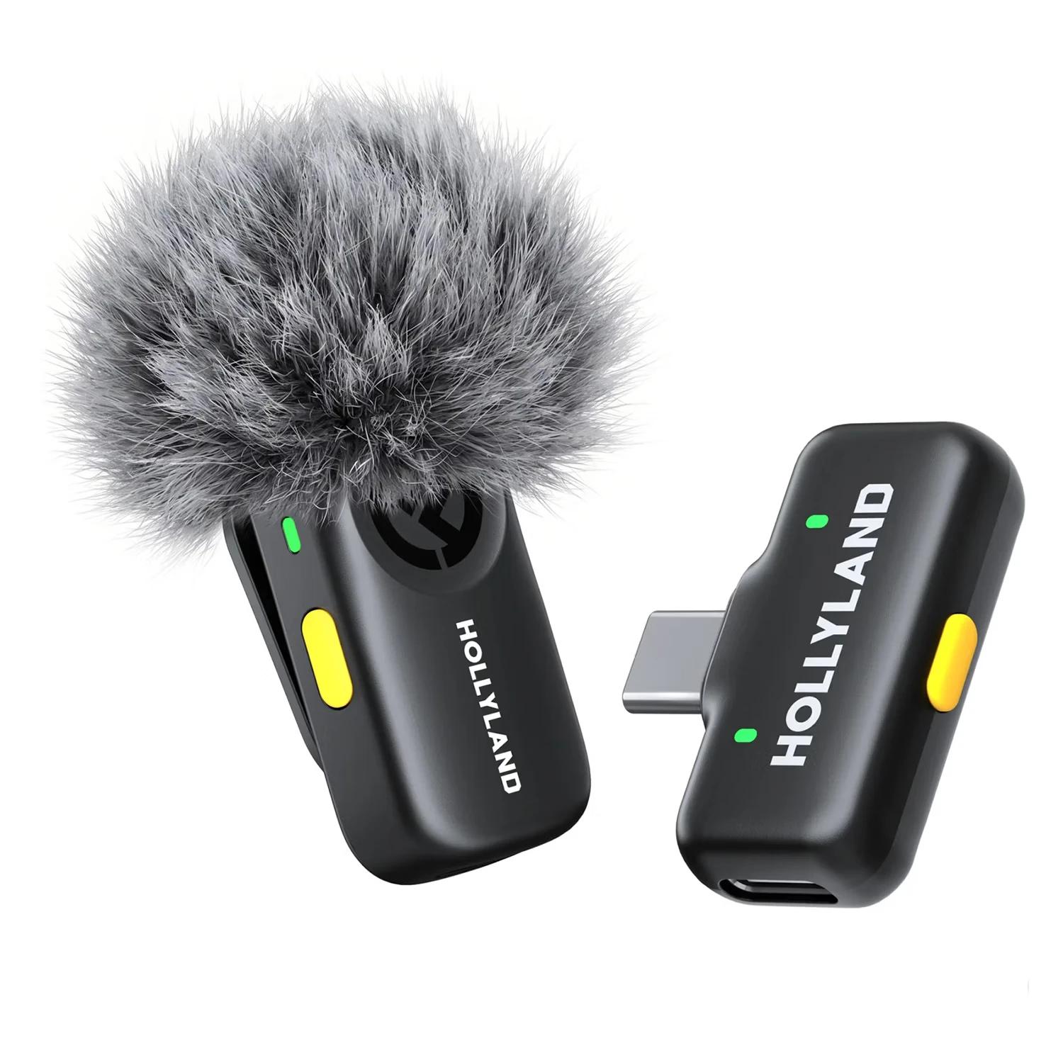 Microfone Lapela Hollyland Lark A2 Duo USB-C para Smartphone Sem Fio - Cinza Espacial - Imagen 3