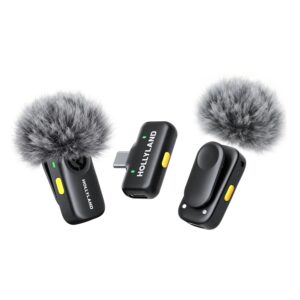 Microfone Lapela Hollyland Lark A2 Duo USB-C para Smartphone Sem Fio - Cinza Espacial - Imagen 4