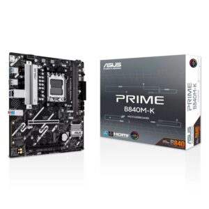 Placa Madre ASUS Prime B840M-K DDR5 Socket AM5 Chipset AMD B840 Micro ATX