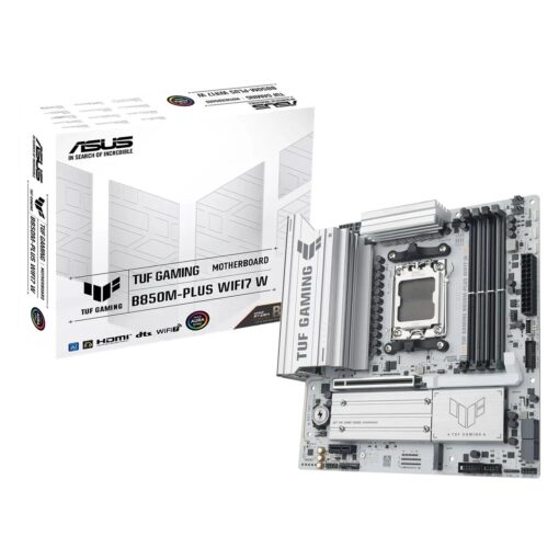 Placa Madre ASUS TUF Gaming B850M-PLUS WiFi 7 White DDR5 Socket AM5 Chipset AMD B850 Micro ATX