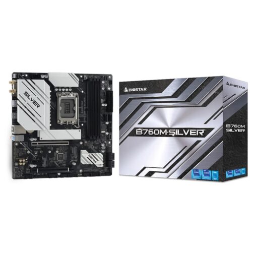 PLACA Madre (1700) B760 BIOSTAR B760M SILVER 4XDDR5