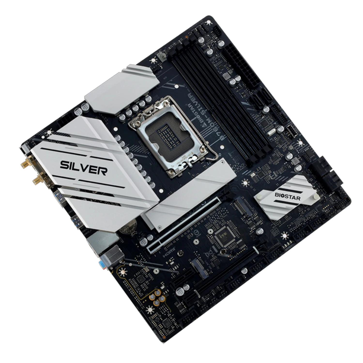 PLACA Madre (1700) B760 BIOSTAR B760M SILVER 4XDDR5 - Imagen 3