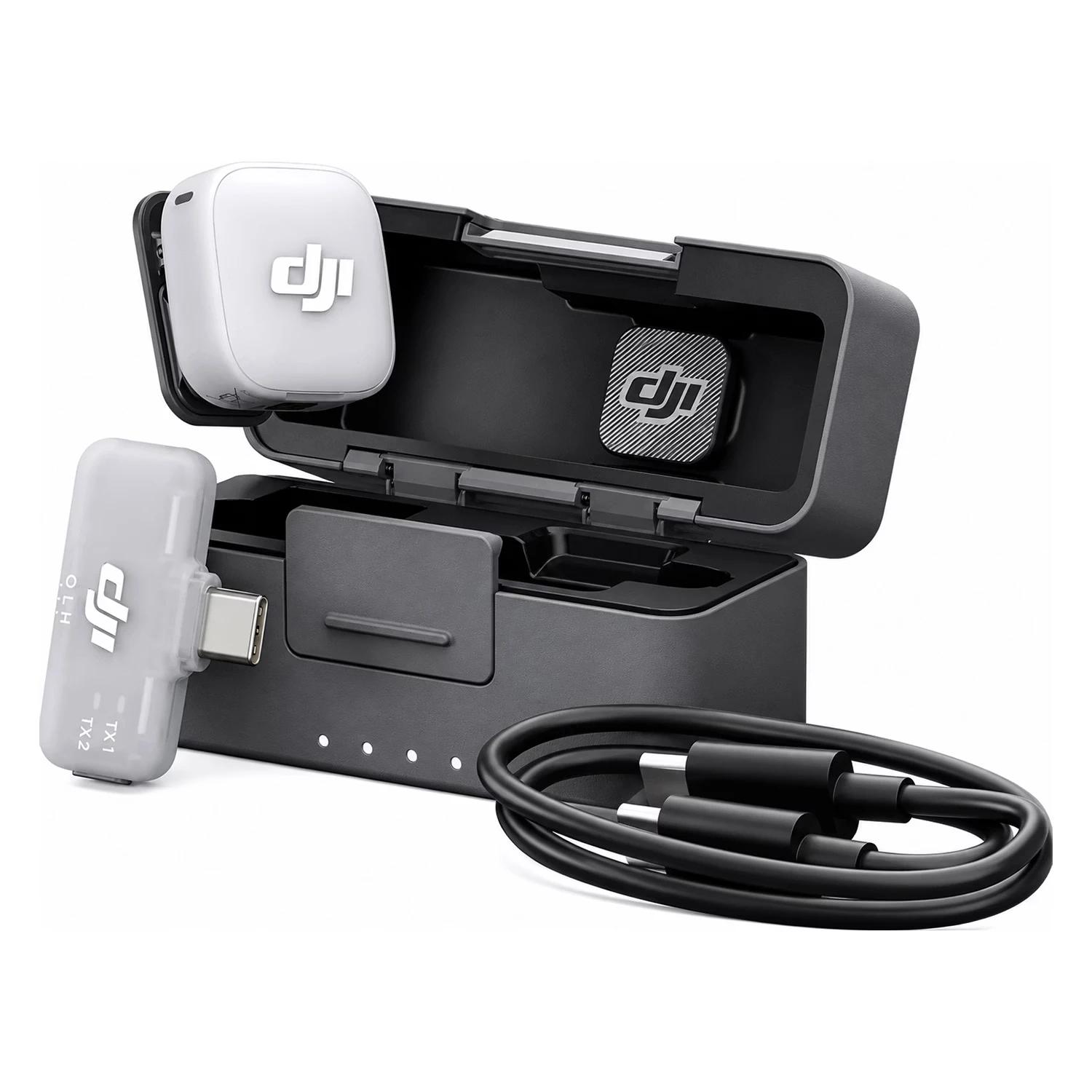 Micrófono Lapela DJI Mic Mini 2 Inalámbrico Para Smartphone - Negro (1 TX + 1 Mobile RX + Charging Case) (Anatel)