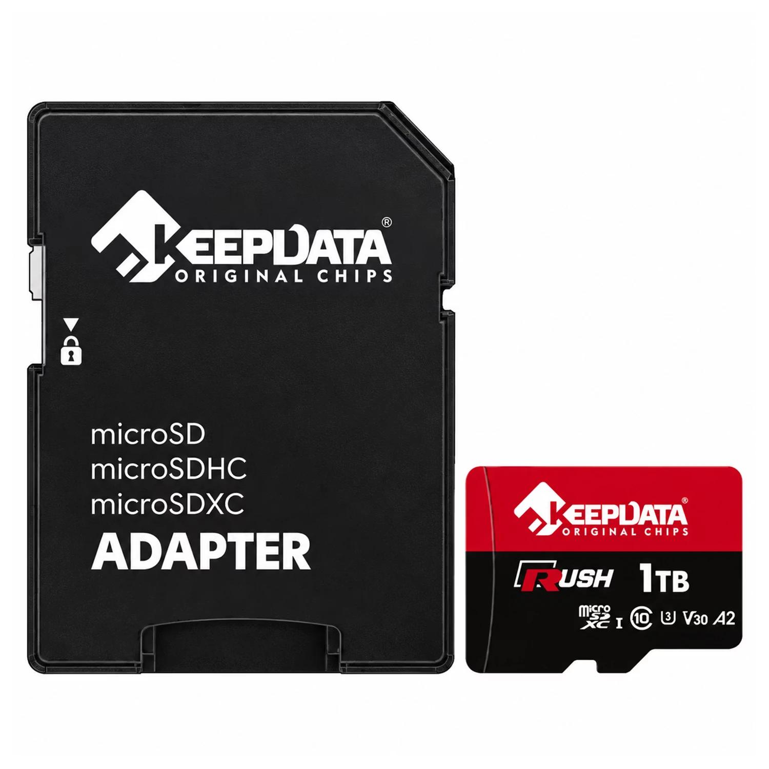 Tarjeta De Memoria Micro SD Keepdata Rush 4K 1TB 170Mbs - U3-V30-A2