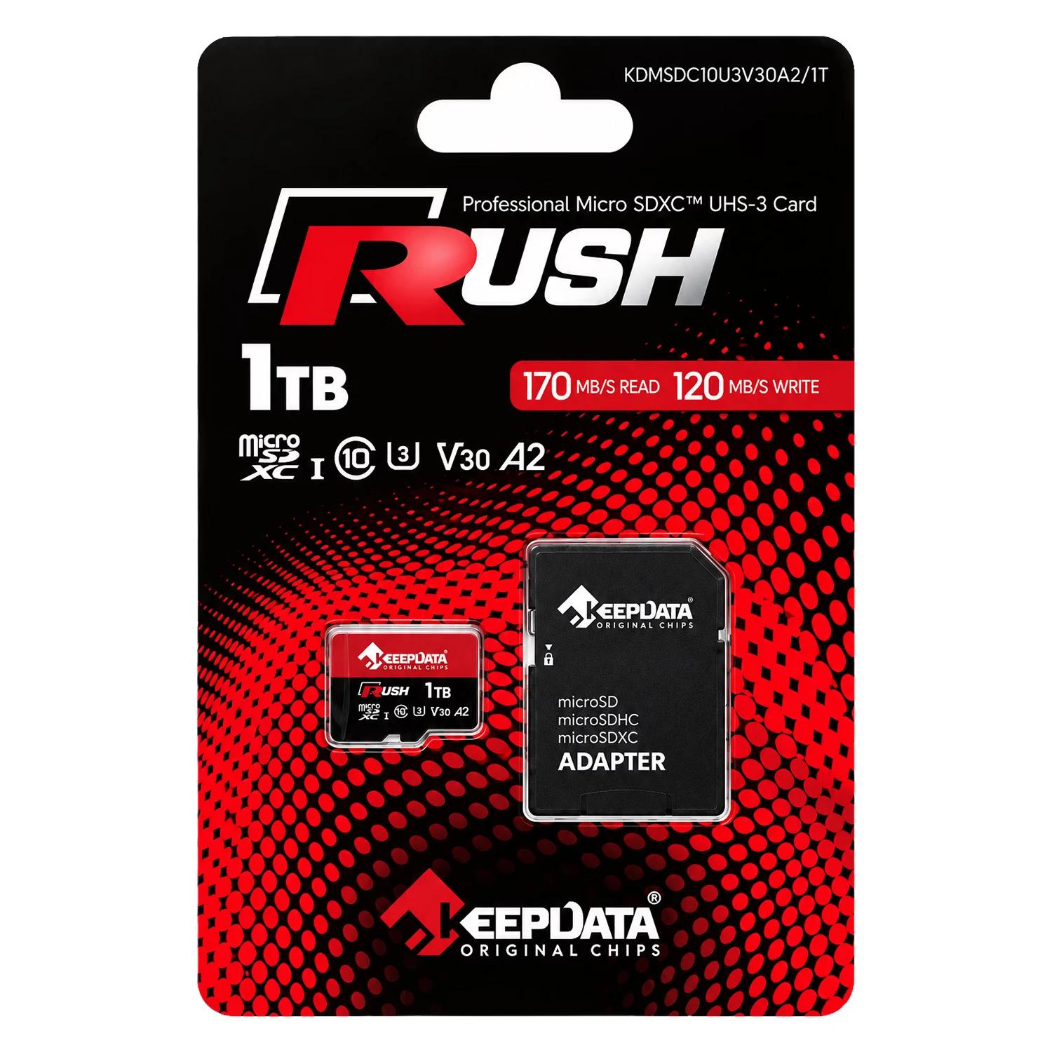 Tarjeta De Memoria Micro SD Keepdata Rush 4K 1TB 170Mbs - U3-V30-A2 - Imagen 3