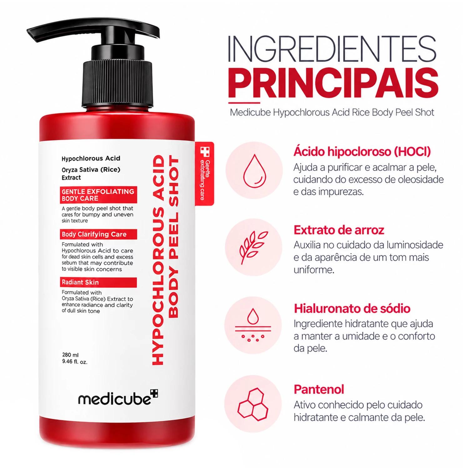 Alternative view of Exfoliante Corporal Medicube Hypochlorous Acid Body Peel 280ml