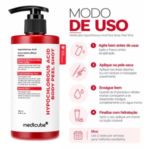 Exfoliante Corporal Medicube Hypochlorous Acid Body Peel 280ml - Imagen 4