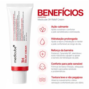 Creme Facial Medicube Hypochlorous 3H Relief Cream 50ml - Imagen 3