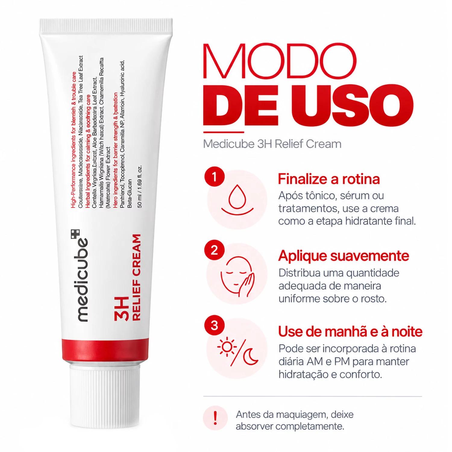 Creme Facial Medicube Hypochlorous 3H Relief Cream 50ml - Imagen 4