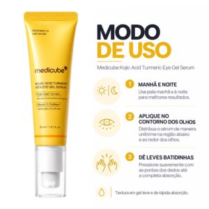 Sérum Para Ojos Medicube Kojic Acid Turmeric Vita Eye Gel 30ml - Imagen 4