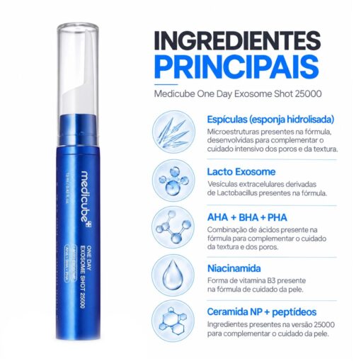 Alternative view of Sérum Facial Medicube One Day Exosome Shot Pore Ampoule 25000 13ml