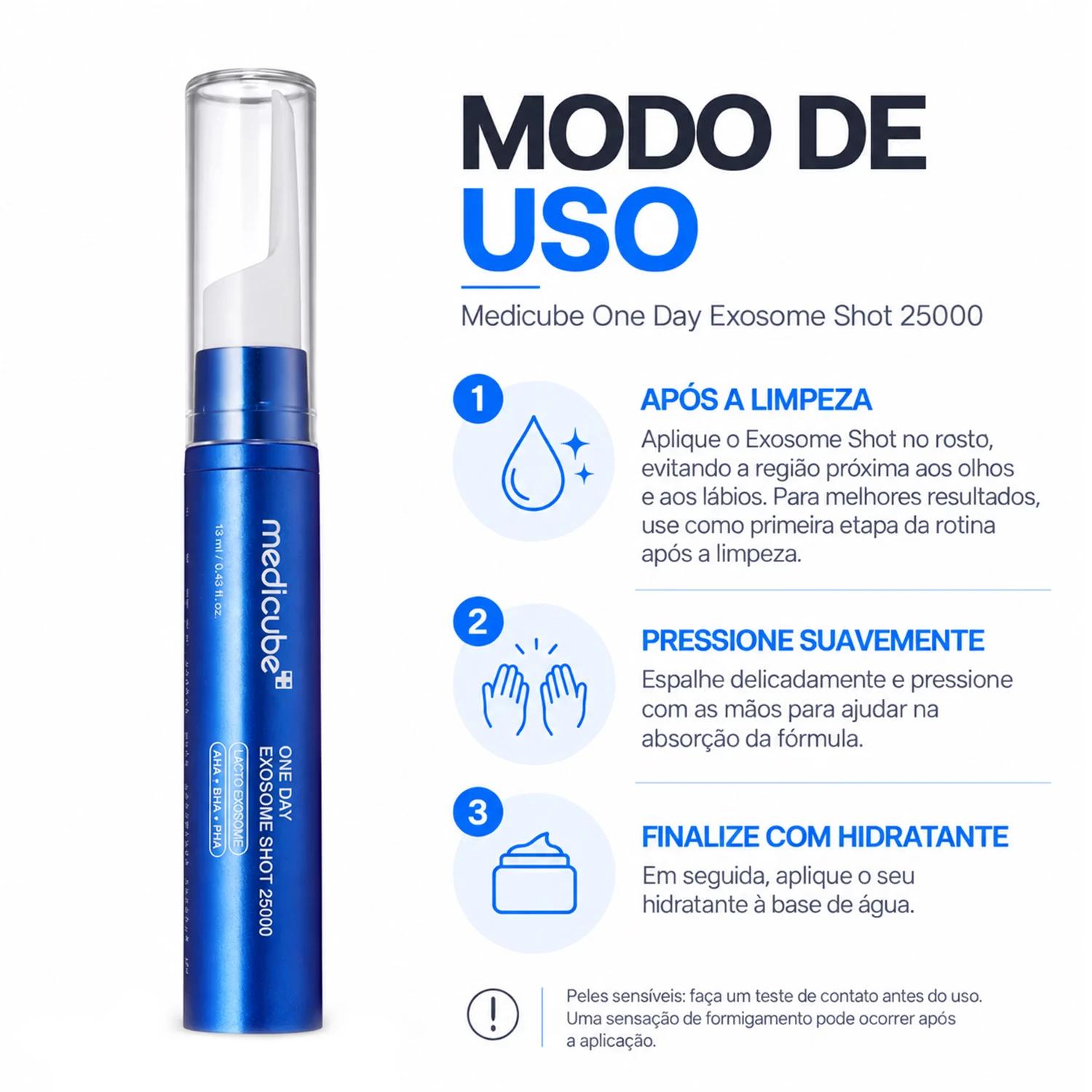 Sérum Facial Medicube One Day Exosome Shot Pore Ampoule 25000 13ml - Imagen 4