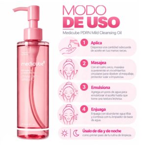 Óleo De Limpieza Facial Medicube PDRN Mild Cleansing Oil 195ml - Imagen 4
