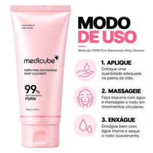 Espuma De Limpieza Medicube PDRN Rosa Niacinamide Whip Cleanser 120g - Imagen 4