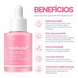 Sérum Facial Medicube Ultra Light PDRN Rosa Peptide 30ml - Imagen 3