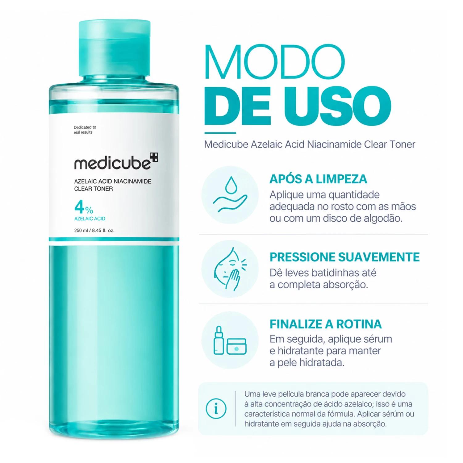 Tónico Facial Medicube Azelaic Acid Niacinamide Clear Toner 250ml - Imagen 4