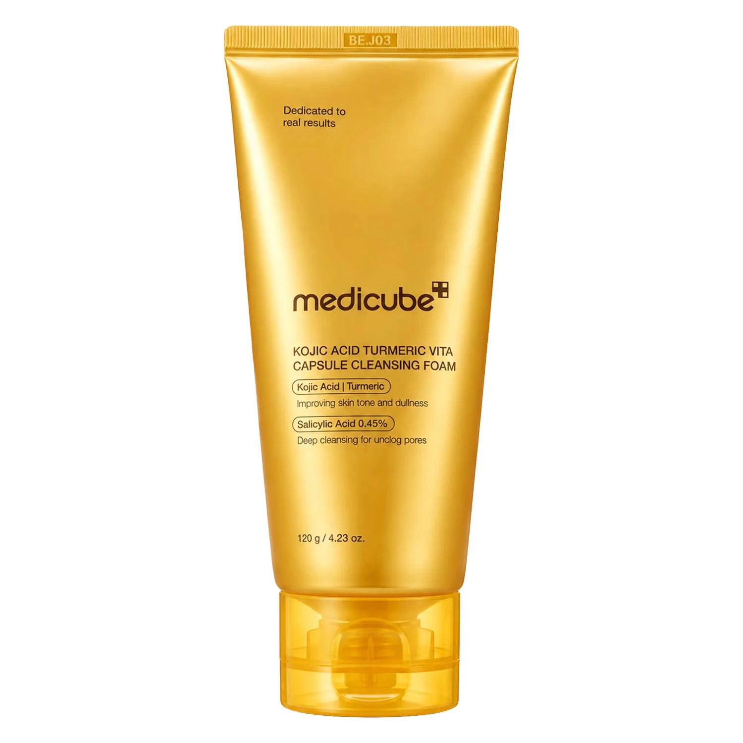 Limpiador Facial Medicube Kojic Acid Turmeric Vita Capsule 120g