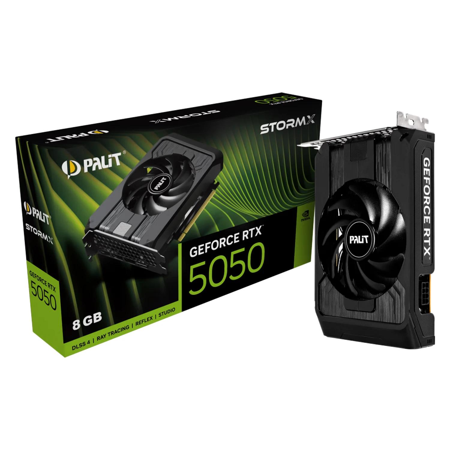 Placa De Video Palit StormX NVIDIA GeForce RTX-5050 8GB GDDR6 - NE65050019P1-GB2070F