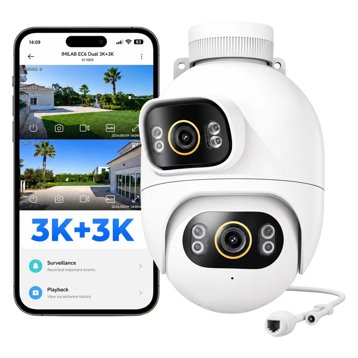 Câmera de Segurança Imilab EC6 Dual Pro 3K+3K CMSXJ68A 5MP WiFi - Branco - Imagen 3