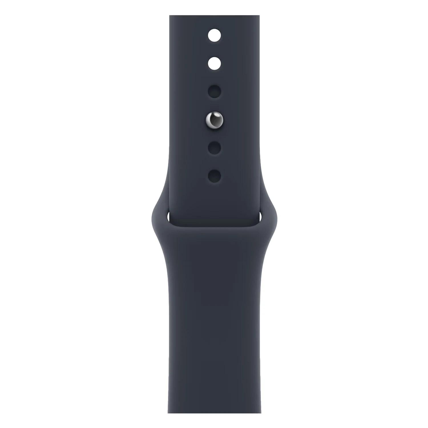 Apple Watch Series 12 MJEJ4LS/A Caixa Alumínio 46mm Cinza Espacial - Esportiva Azul Marinho M/L - Imagen 4
