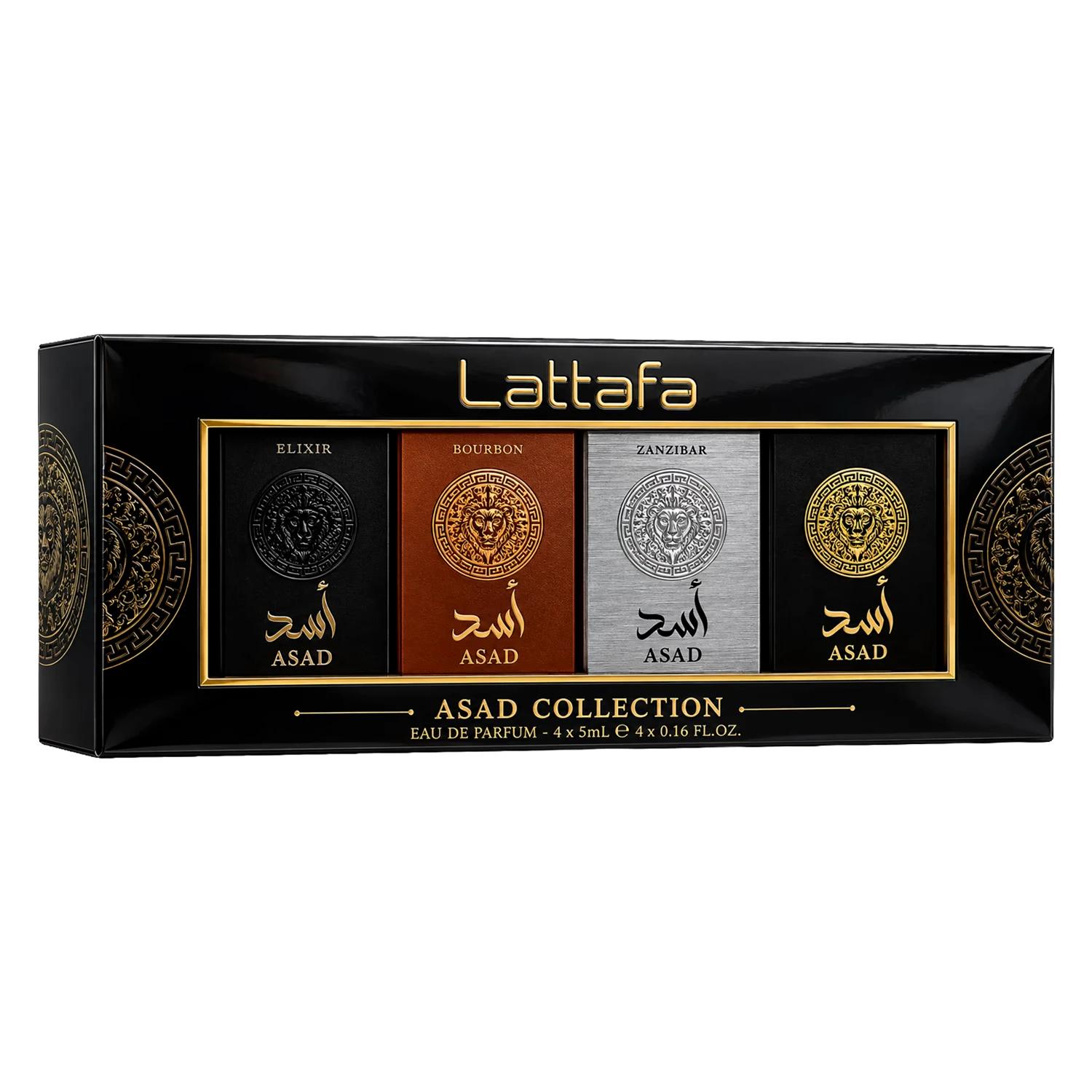 PERFUME LATTAFA KIT ASAD 4PCS 5ML