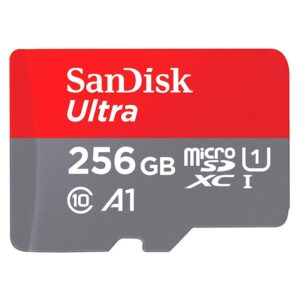 Cartão de Memória Micro SD SanDisk Ultra 256GB 140Mbs - SDSQUGN-256GB-GN6MN