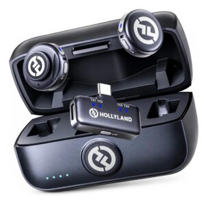 MICROFONE WIRELESS HOLLYLAND LARK M3 COMBO BLACK (2TX-1RX)