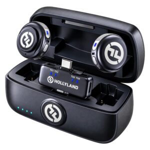 MICROFONE WIRELESS HOLLYLAND LARK M3 COMBO BLACK (2TX-1RX) - Imagen 2