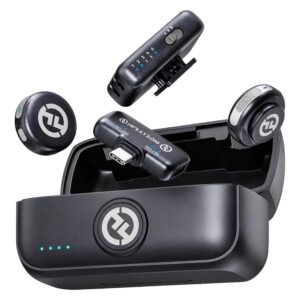 Microfone Lapela Hollyland LARK M3 Combo USB-C para Smartphone Sem Fio - Preto (2TX-2RX) - Imagen 2