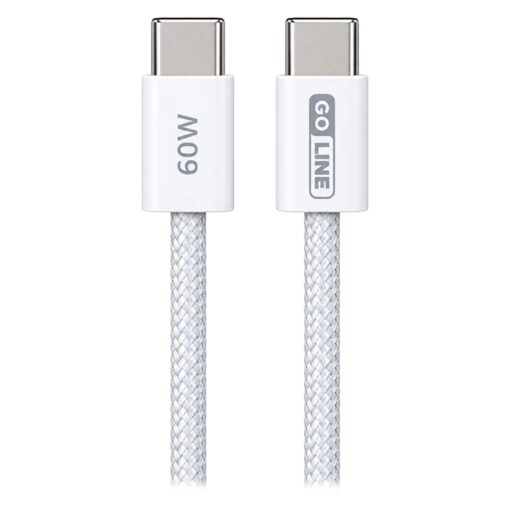 Alternative view of Cabo Goline GL-CC100C60F-W USB-C para USB-C 60W 1 Metro - Branco