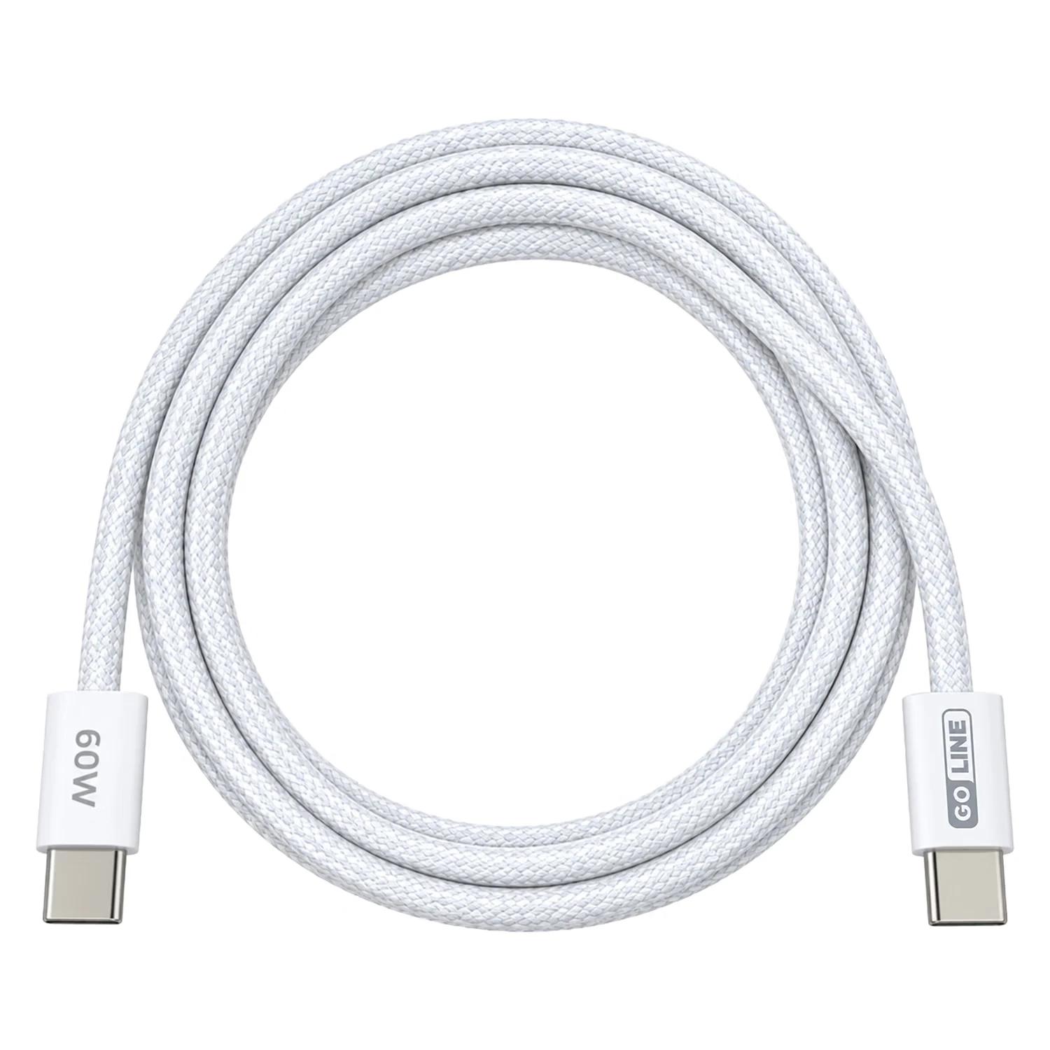 Cable Goline GL-CC100C60F-W USB-C Para USB-C 60W 1 Metro - Blanco - Imagen 3