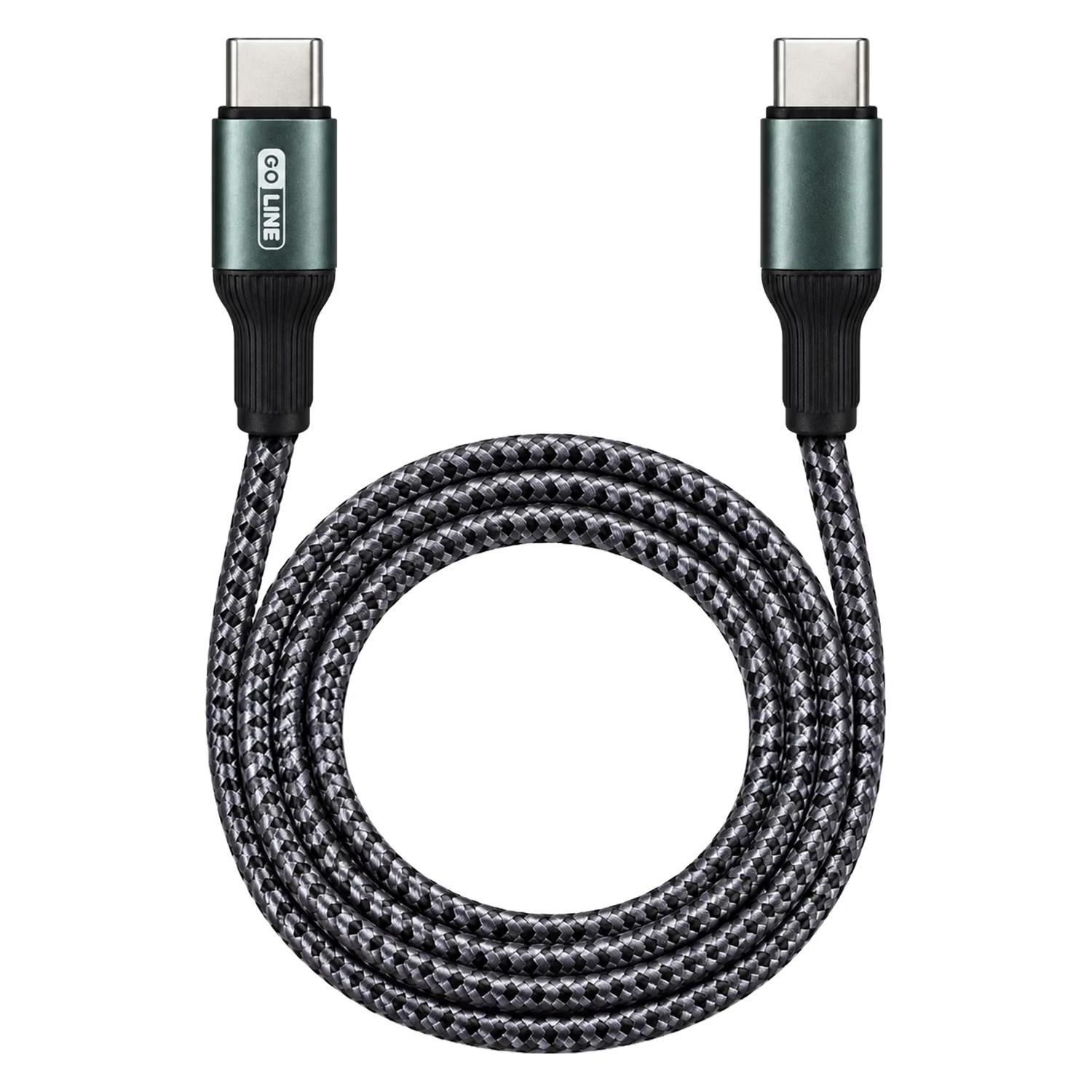 Cable Goline GL-CC100C66F-B USB-C Para USB-C 66W 1 Metro - Gris - Imagen 3