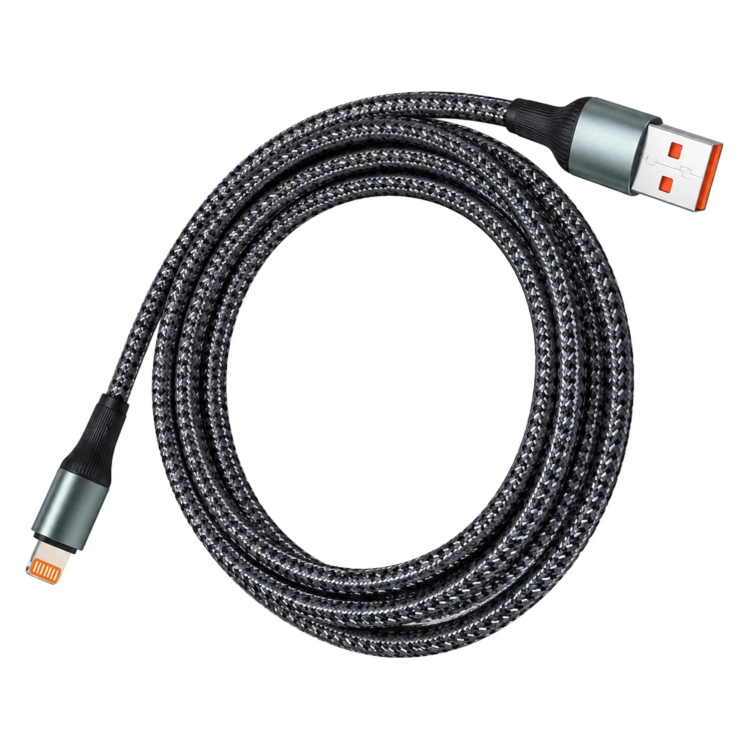 Cable USB GOLINE GL-CA100L15F-B LIGHTNING 15W 1M GREY - Imagen 3