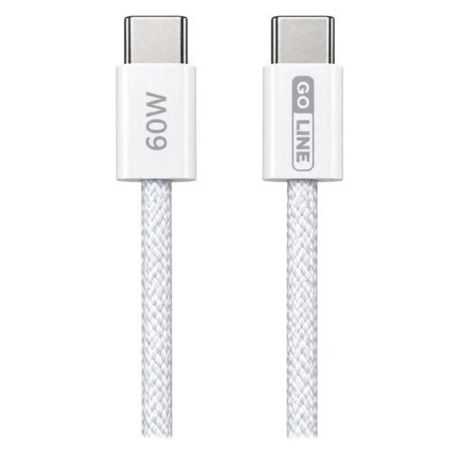 Alternative view of Cabo Goline GL-CC200C60F-W USB-C para USB-C 60W 2 Metros - Branco