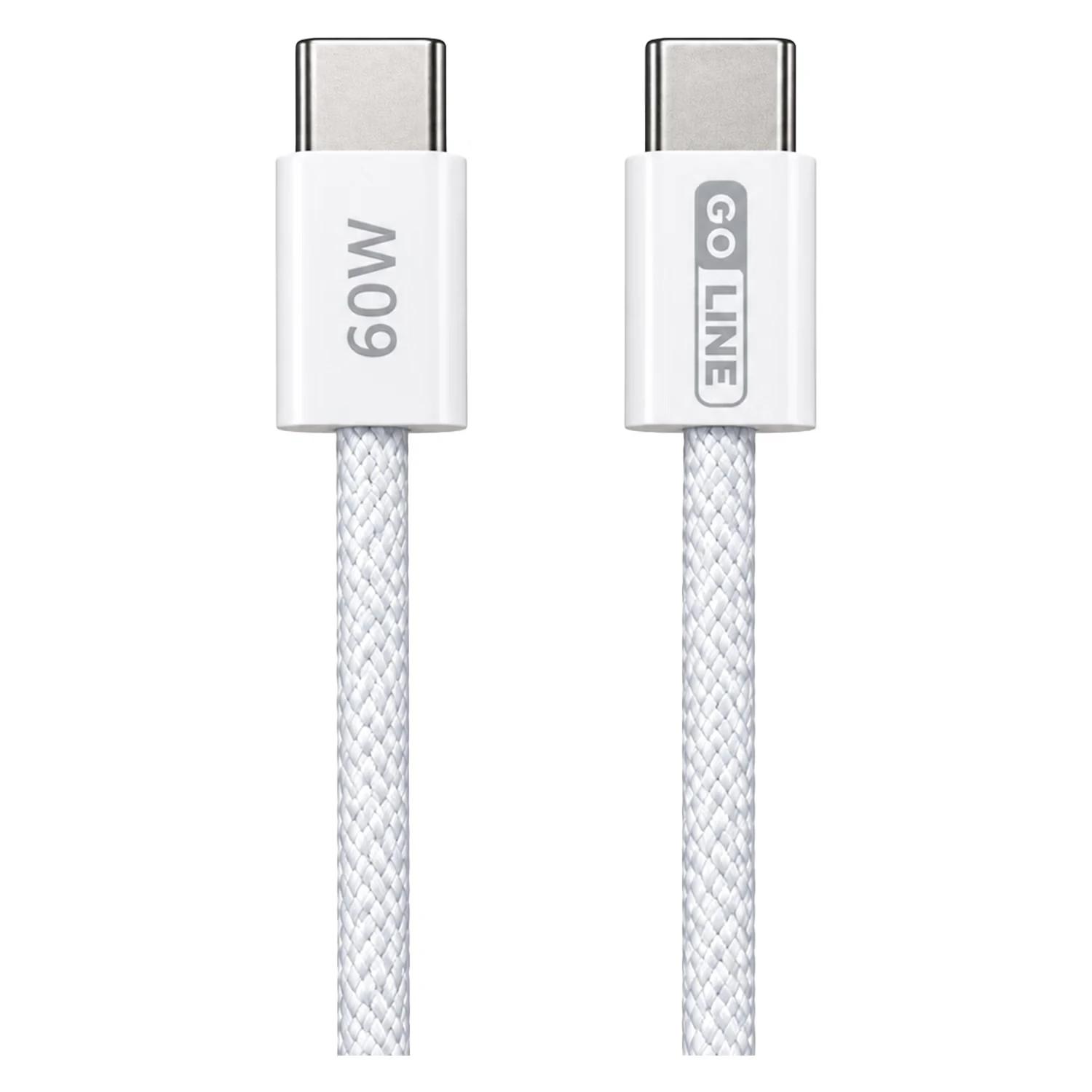Alternative view of Cable Goline GL-CC150C60F-W USB-C Para USB-C 60W 1.5 Metros - Blanco