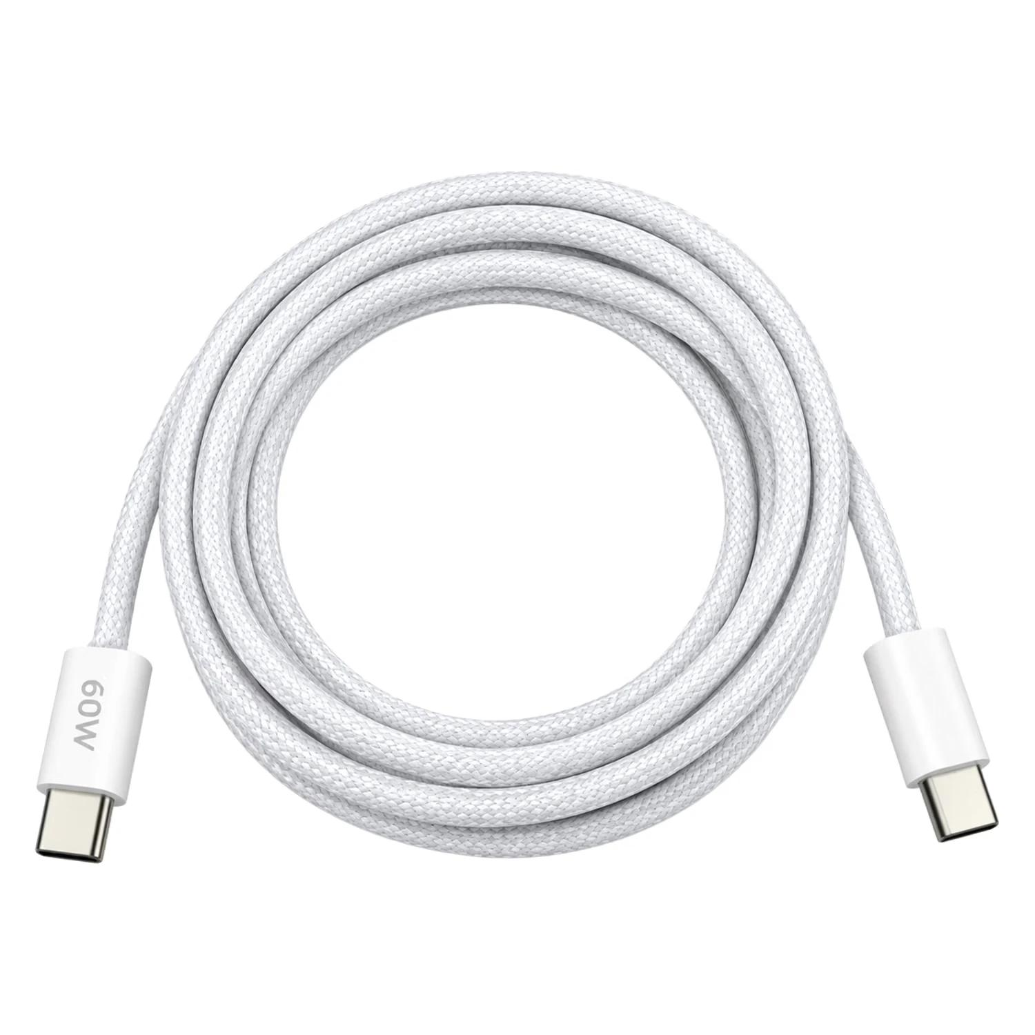 Cable Goline GL-CC150C60F-W USB-C Para USB-C 60W 1.5 Metros - Blanco - Imagen 3
