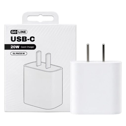 CARREG P/TOMADA GOLINE 20W GL-PAC20-W QUICK CHARGER (TYPE-C) P/USA