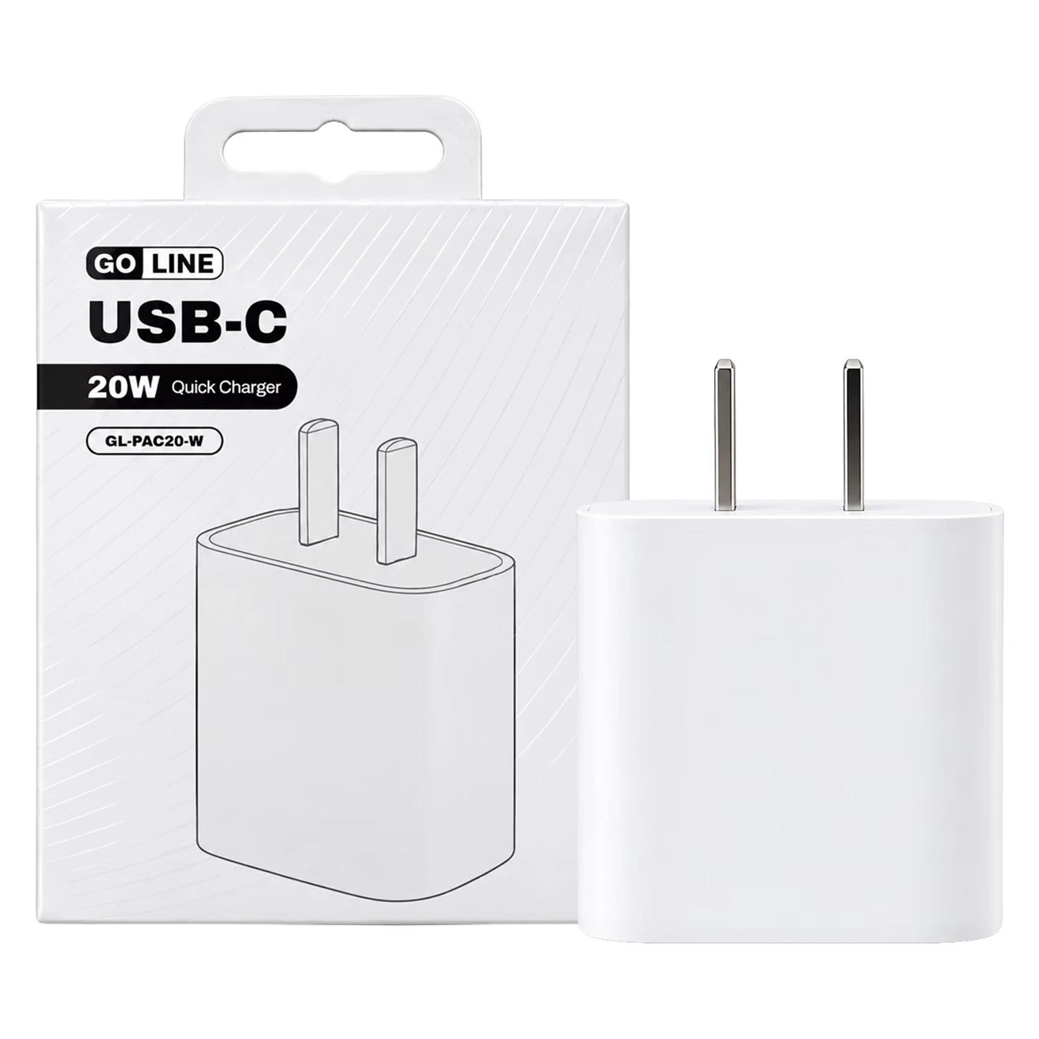 CARREG P/TOMADA GOLINE 20W GL-PAC20-W QUICK CHARGER (TYPE-C) P/USA