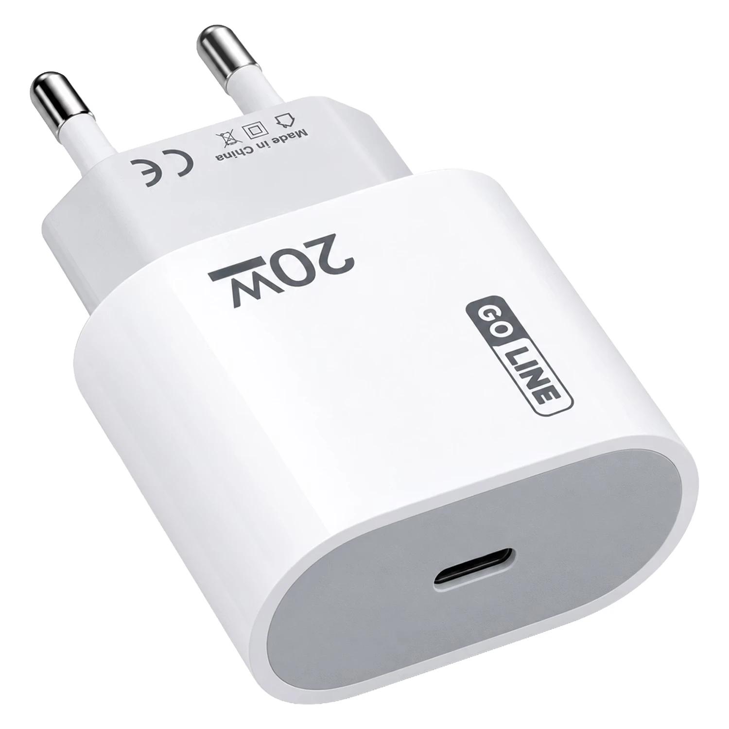 CARREG P/TOMADA GOLINE 20W GL-PBC20-W QUICK CHARGER (TYPE-C) P/BR - Imagen 3