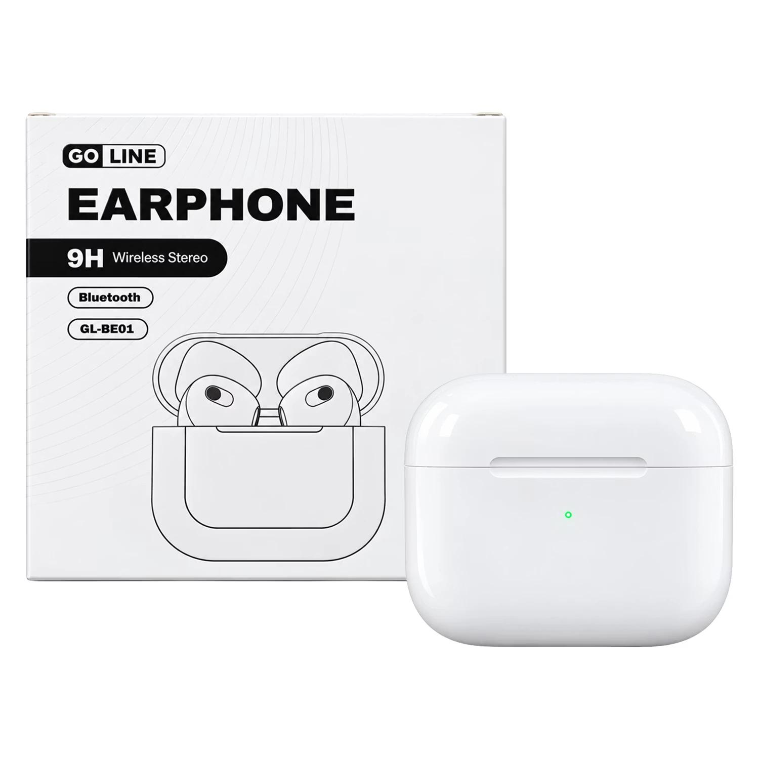 Auriculares GOLINE GL-BE01 9H WIRELESS STEREO EARPHONES BLUETOOTH WHITE