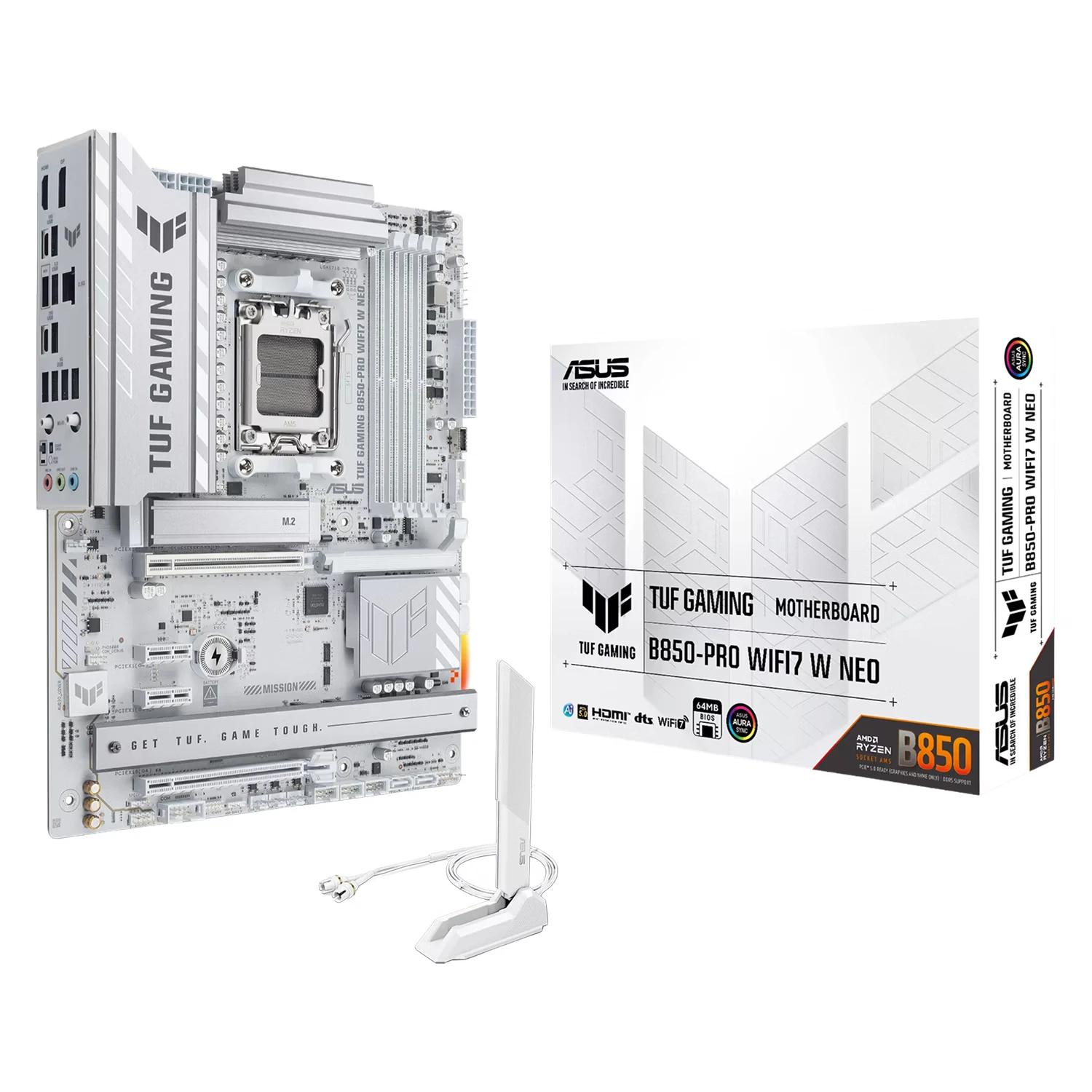 Placa Madre ASUS UF Gaming B850-PRO WIFI7 W NEO DDR5 Socket AM5 Chipset AMD B850 ATX