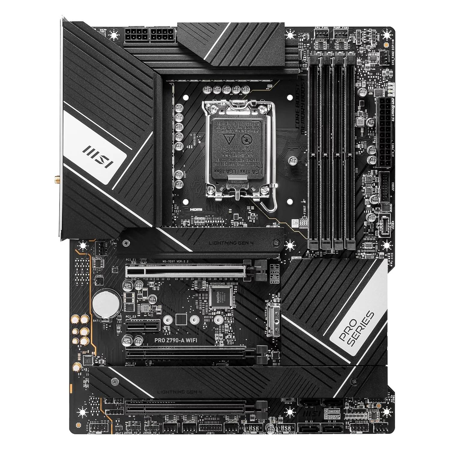 Placa Madre MSI PRO Z790-A WIFI II DDR5 Socket LGA 1700 Chipset Intel Z790 ATX - Imagen 2