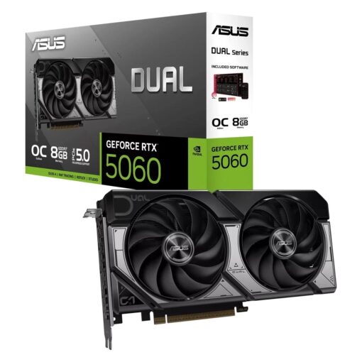 Placa de Vídeo ASUS Dual Advanced Edition OC NVIDIA GeForce RTX-5060 8GB GDDR7 - DUAL-RTX5060-08G-A